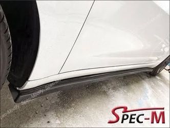 Tesla Model 3 MX Carbon Fiber CF Side Skirts Extension Lip