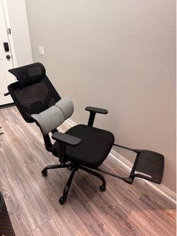 Ergonomic Office Chair with Adjustable Headrest Lumbar Support with Flip-up Armrests Gaming Home Com