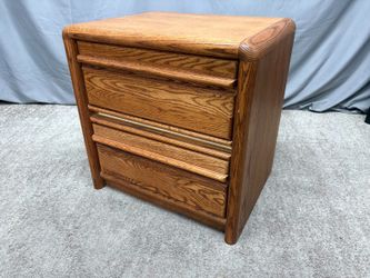 ROCKY MOUNTAIN WOOD DESIGN Vintage Solid Wood Waterfall Edge 2-Drawer Nightstand