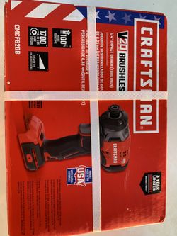 CRAFTSMAN V20 20-Volt Max Variable Speed Brushless Cordless Impact Driver