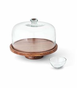 Members Mark 2-in-1 Cake Stand with Serving Tray Brand New In Box