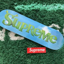 Supreme Shrek Skateboard Deck Blue FW21