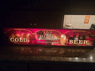 1970s old Milwaukee beer bar light