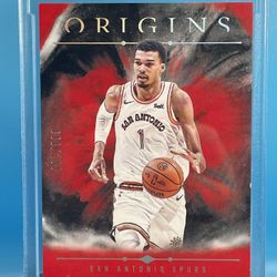 Victor Wembanyama -25 Panini Origins Red #38 /299 San Antonio Spurs