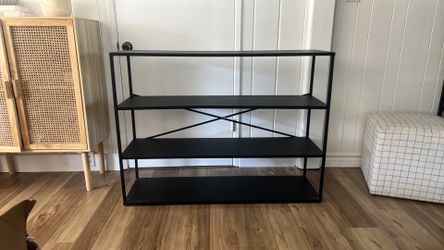 Black shelves