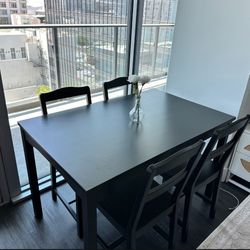 table and chairs