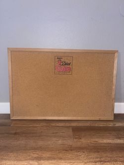 🥤 Vintage Diet Coke Cork Bulletin Board – Coca-Cola Advertising