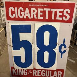Vintage Gas Station Sign 