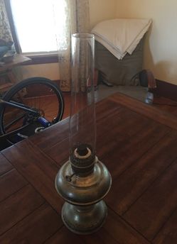 Antique oil lamp