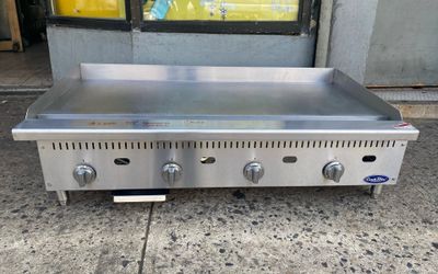 Cook Rite 48 inch Thermostat Controlled Flat Grill - Restaurant Equipment