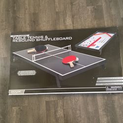 Table Tennis And Rebound Shuffle Board