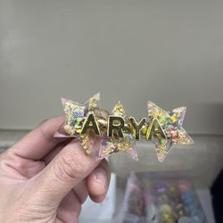 Hair Clip Customizable With 4-6 Letters