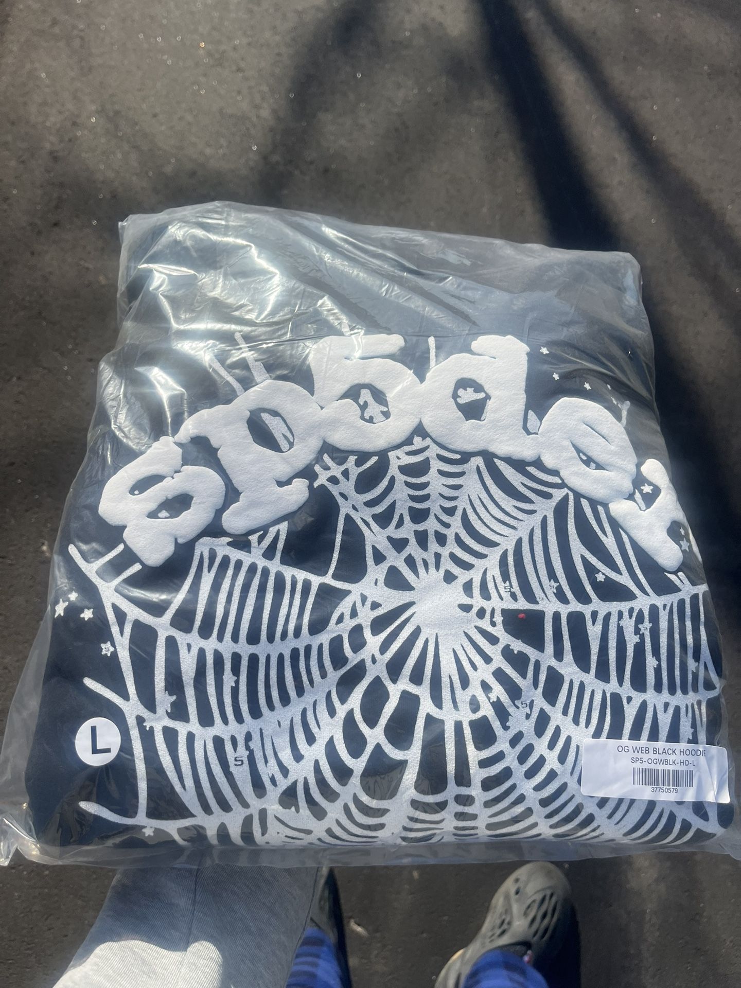Sp5der OG Web Hoodie 'Black And White