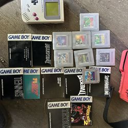 Original gameboy with 8  games