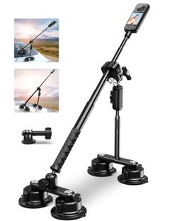 Suction Car Mount for Insta360 X6/X5/X4/X3/X2, GoPro & DJI