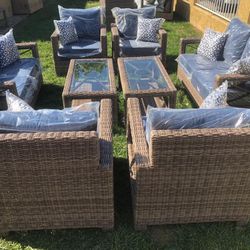 New Outdoor Patio Sunbrella Furniture Set 
