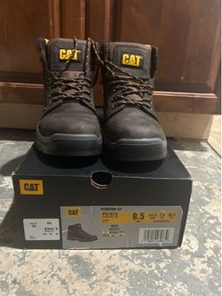 Steel toe work boots