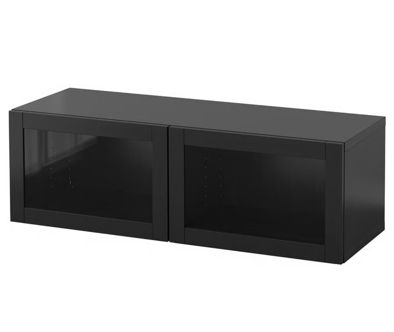 Wall-mounted cabinet-Color combination black-brown