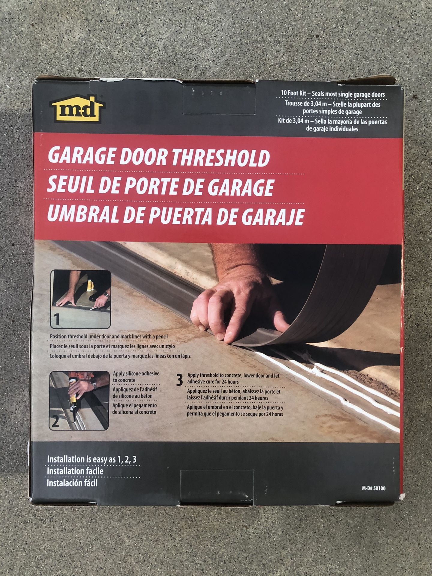 M-D buildings garage door threshold