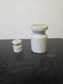 Wire insulators.
