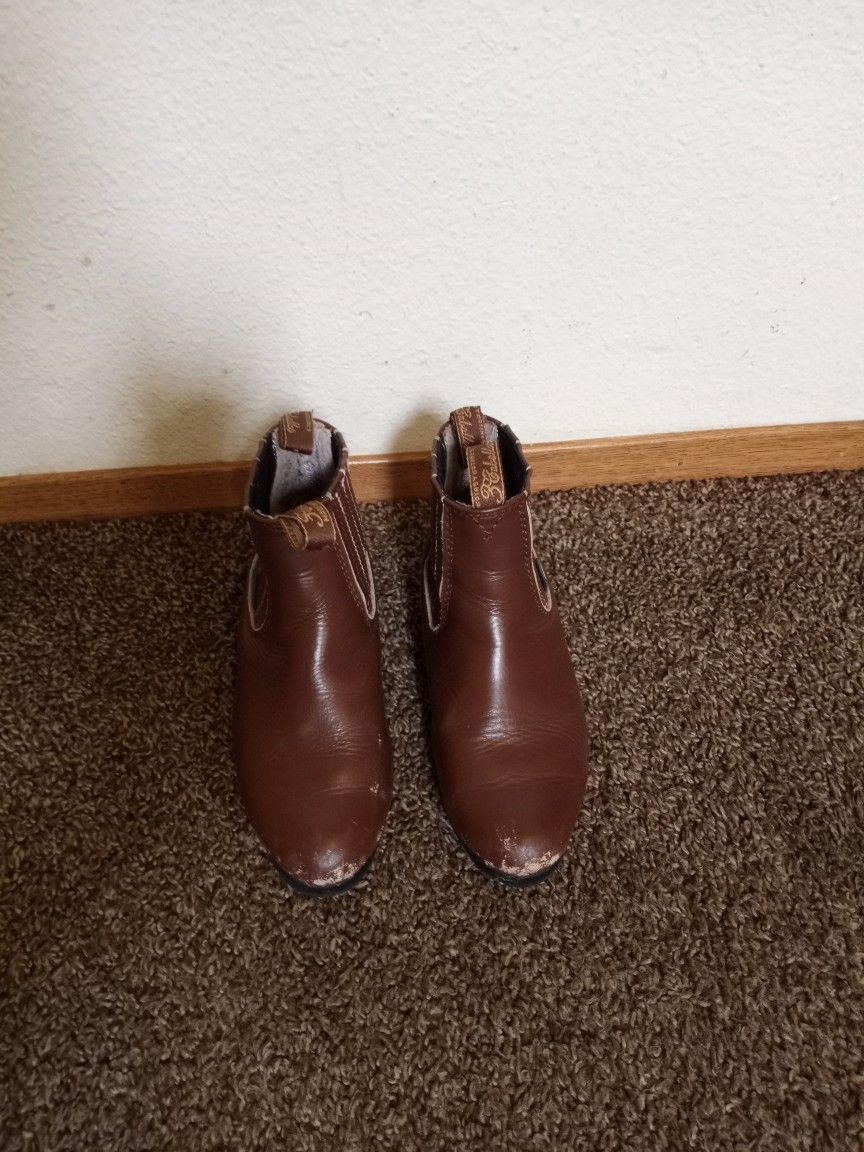 Botín Para Niño,color cafe,talla 20 1/2 Talla De México