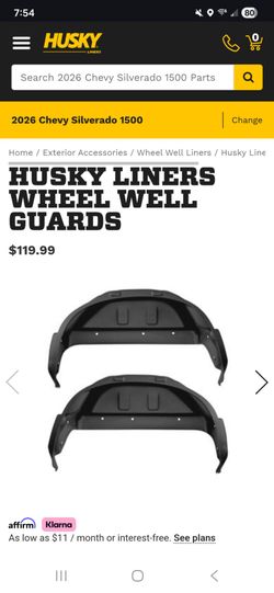 Husky Liners for 2026 Chevrolet Silverado 1500
