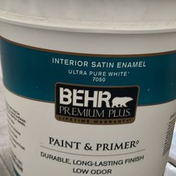 Behr 5 Gallon Interior Satin (used) 