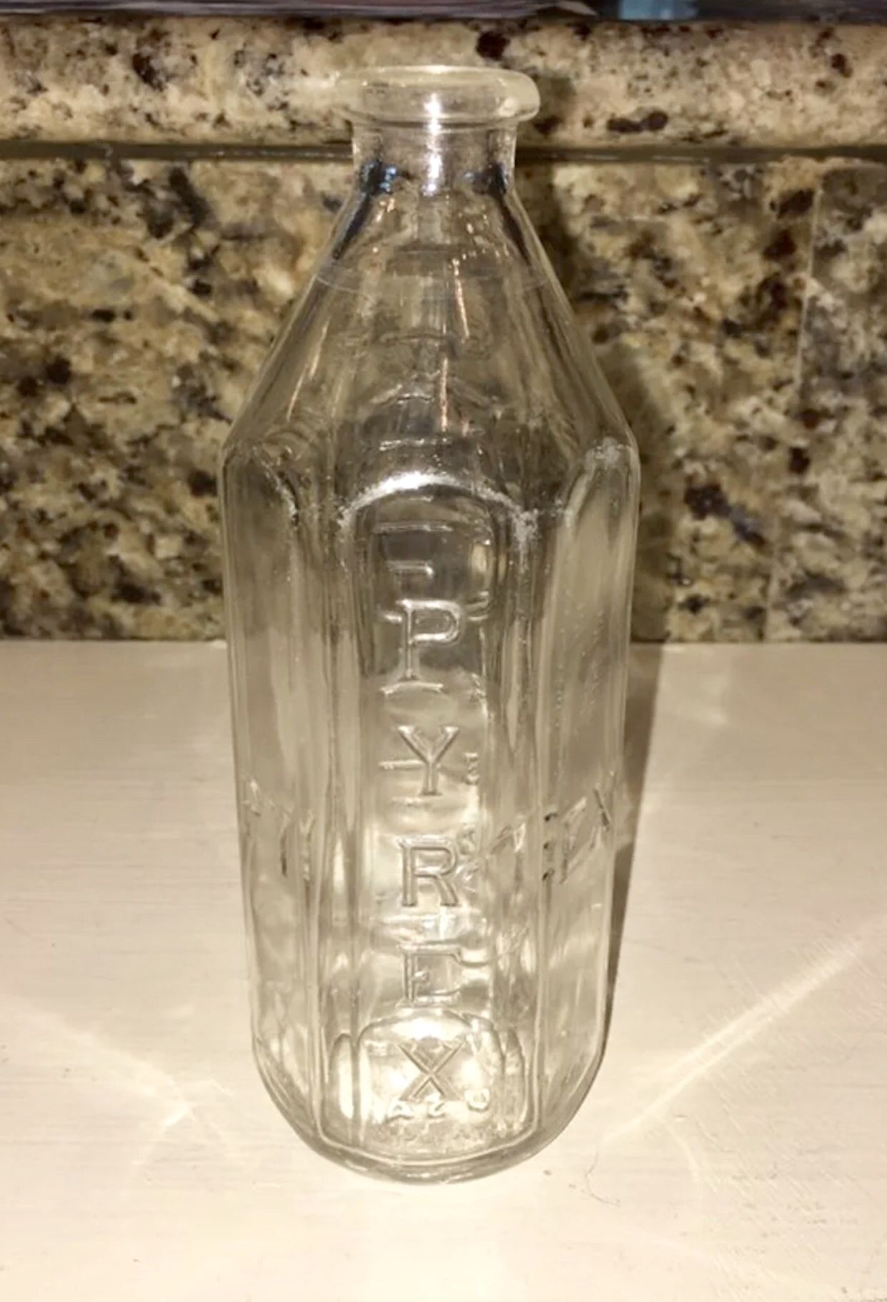 Vintage Pyrex glass baby bottle