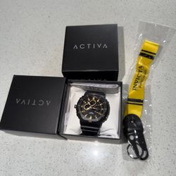 Activa x Invicta Digital Men’s Watch 48mm Black ACW8120-003 New In Box Unisex