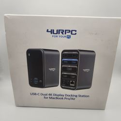 USB C Docking Station Dual Monitor for MacBook Pro, 15 in 2 USB C Laptop Docking