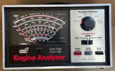 Sears Solid State Electronic Engine Analyzer Mo. 161.214230 with accessories