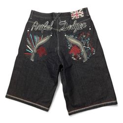 Y2K Artful Dodger Denim Shorts Size 34 