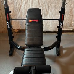 Weight bench and weights 