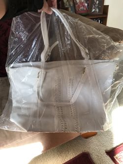 White Leather Purse