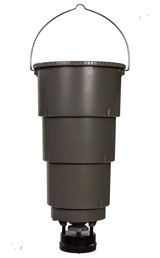 Moultrie All-in-One Hanging Deer Feeder | 5-Gallon | Collapsible Bucket | Digital Timer