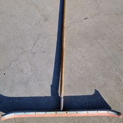 36" Curved Floor & Window Squeegee with 54" Handle -