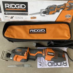 RIDGID Thru Cool 6 Amp 1-Handed Orbital Reciprocating Saw Kit