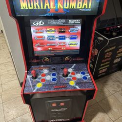 Arcade 1UP Mortal Kombat Legacy Edition with matching riser and 12 games