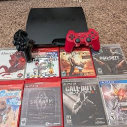 PS3 Slim with Games
