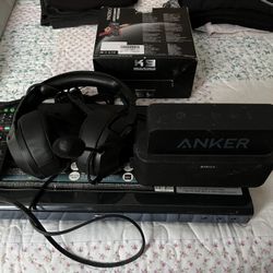 Sony Blu-ray Player AND Anker Bluetooth Speaker AND Onikuma Gaming Headphones