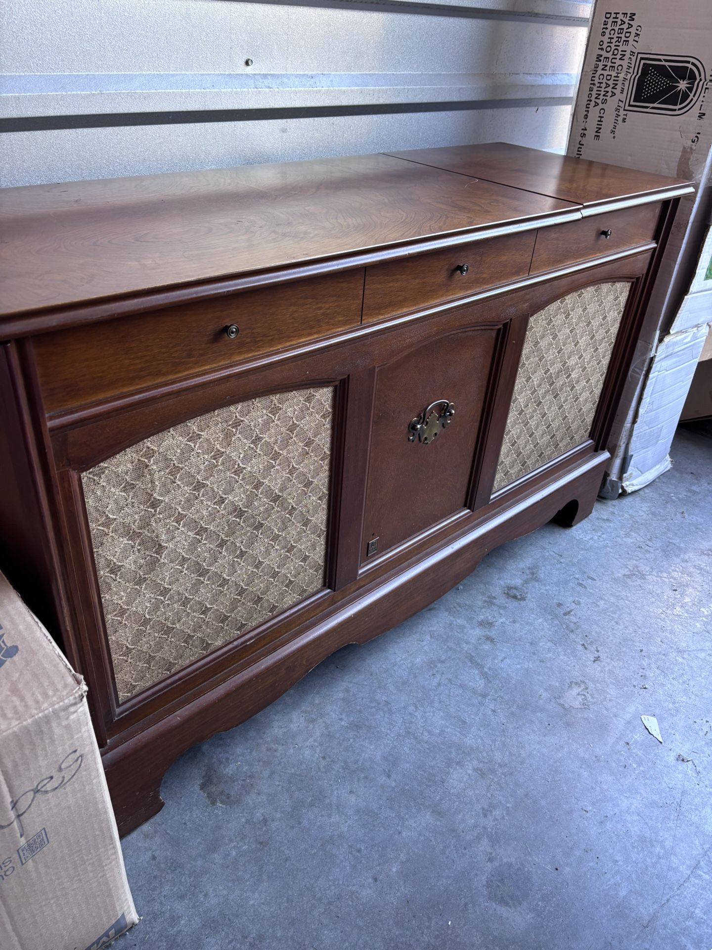 Antique GE Stereo Record Player