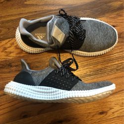 Adidas Running Shoes, Grey, Size 6.5