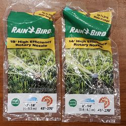 RainBird Rain Bird High Efficiency Rotary Sprinkler Spray Head Nozzle MSRP $8.78 + Tax