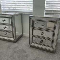 Mirrored Nightstands