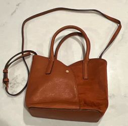 Lauren Conrad suede/leather crossbody purse