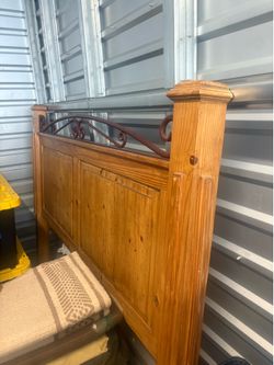 King size rustic headboard