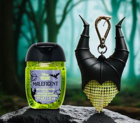 Limited Edition!©️Disney Villains BATH & BODY WORKS💚🪄🏰🐉MALEFICENT🐉🏰🪄💚Bling Glow-the-dark Pocketbac holder