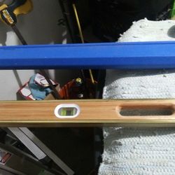 Mayes Brand 48" Wood and Brass Level