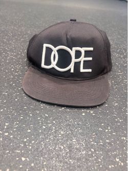 DOPE black and white snapback