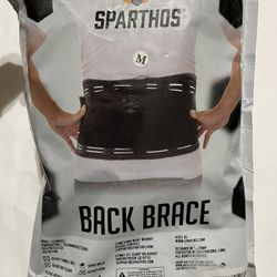 Sparthos Back Brace Innovative Back Pain Relief Removable Lumbar Pad Size MEDIUM